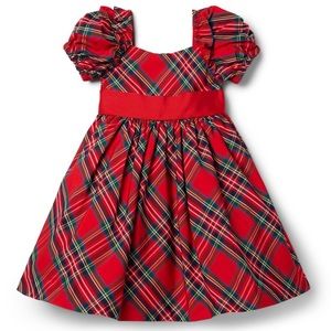 NWT Janie & Jack Tartan Holiday Dress 5